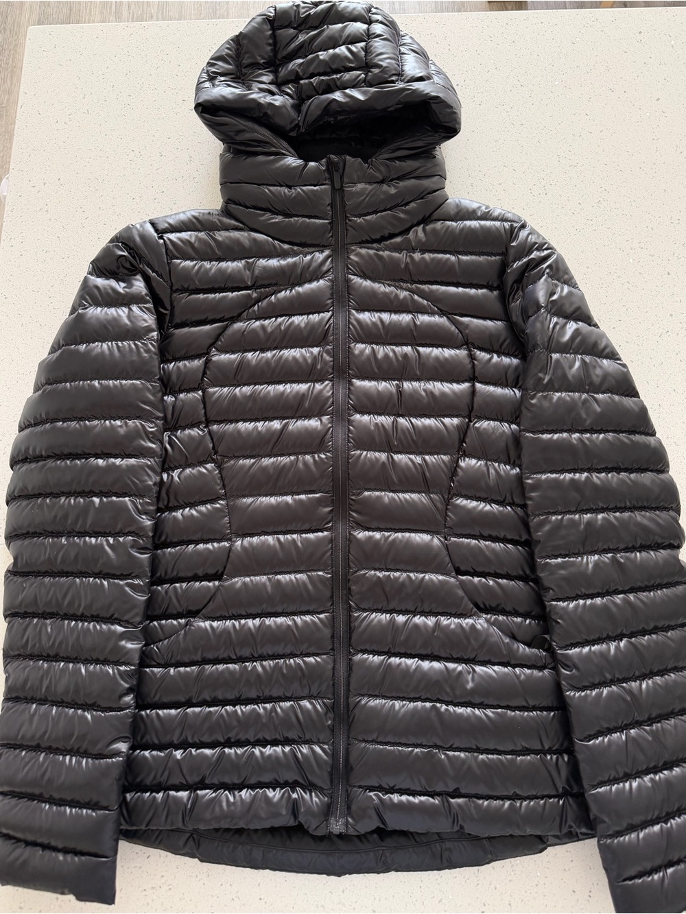 lululemon athletica Black Packable Hooded Puffer Jacket